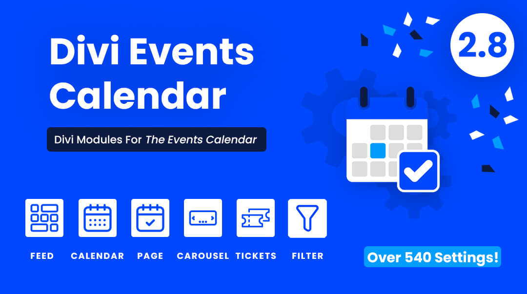 Divi Events Calendar Modules Plugin by Pee Aye Creative 2.8