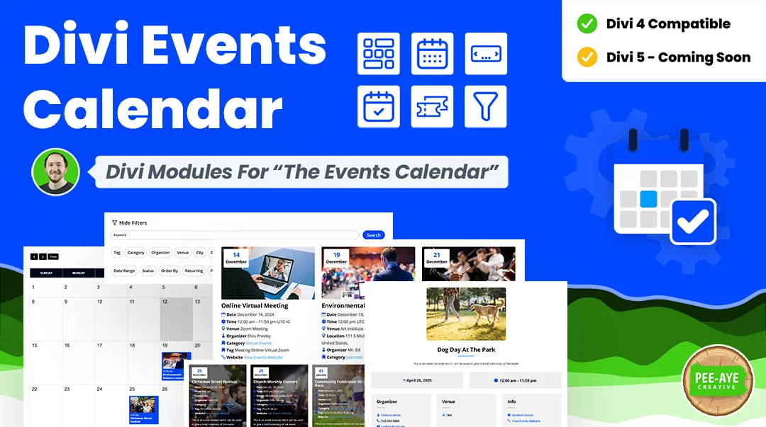 Divi Events Calendar