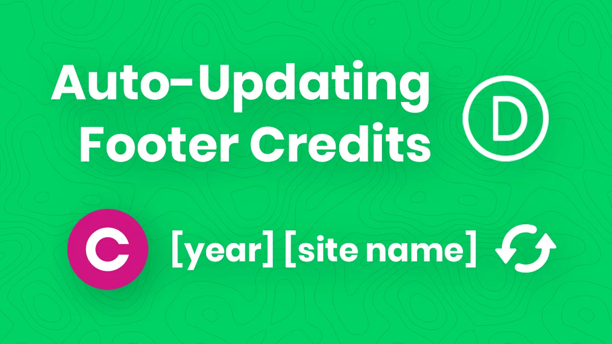 How To Set An Auto-Updating Footer Copyright Year In Divi Without Code