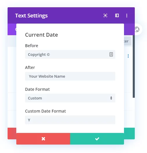 How To Set An Auto-Updating Footer Copyright Year In Divi Without Code