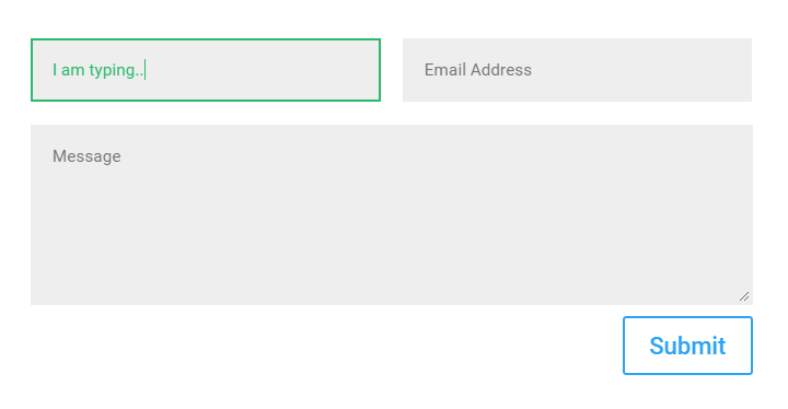 focus input border styling for the Divi contact form