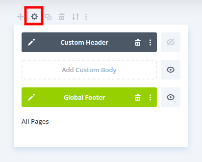 Assign the transparent header menu template across entire website the Divi Theme Builder