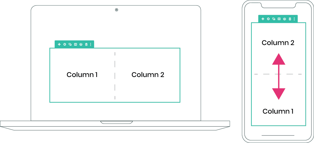 Control Divi column stacking order on mobile