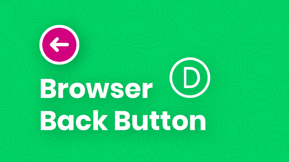 How To Create A Browser Back Button In Divi Tutorial by Pee Aye Creative