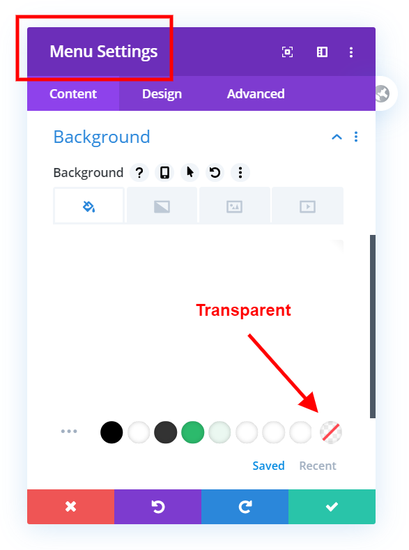 Assign the transparent header menu template across entire website the Divi Theme Builder