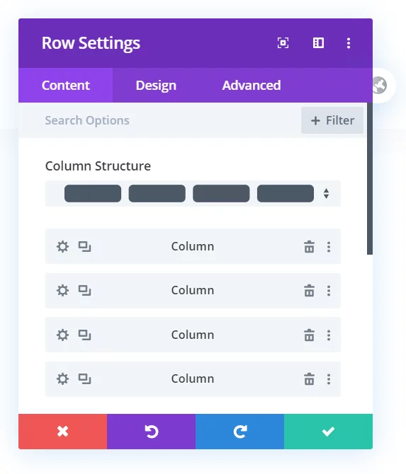 Example of how to resize Divi column sizes