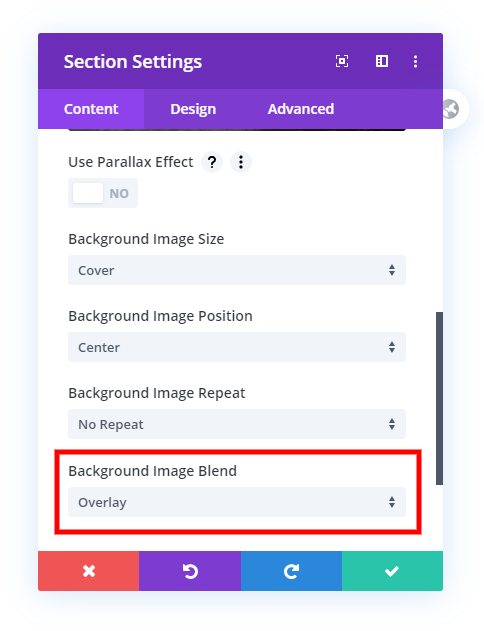 set background image blend to overlay for Divi transparent header section set background image blend to overlay for Divi transparent header section