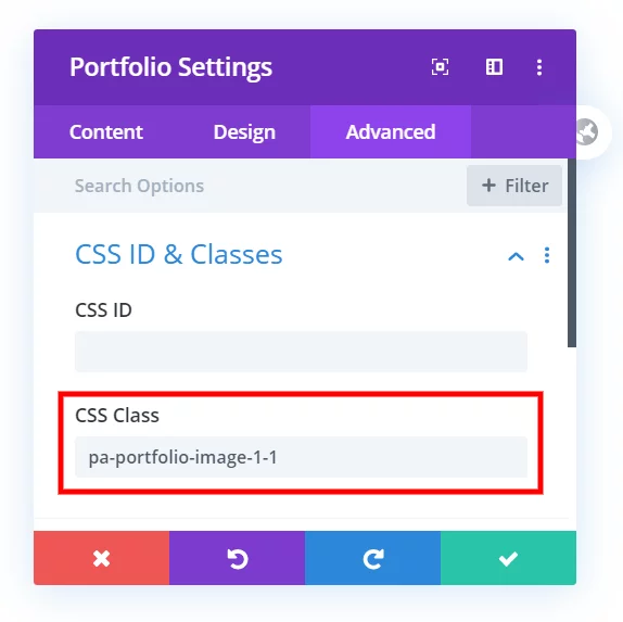 How to change the Divi portfolio image aspect ratio