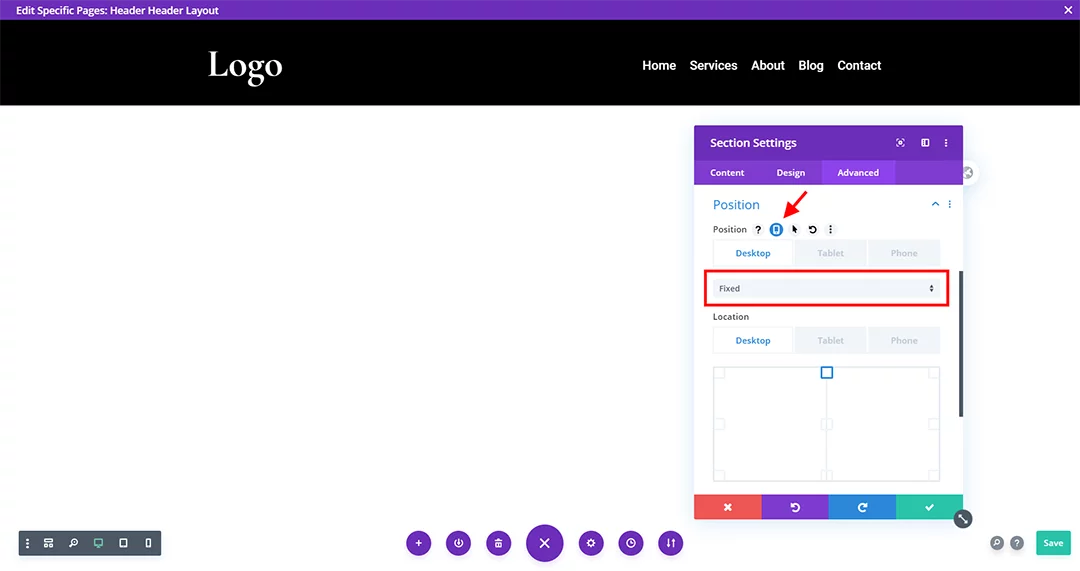 create a fixed Divi header on desktop or mobile with the Theme Builder create a fixed Divi header on desktop or mobile with the Theme Builder
