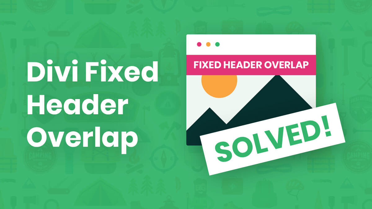 How To Automatically Stop Your Fixed Divi Header From Overlapping The Page And Push It down Instead