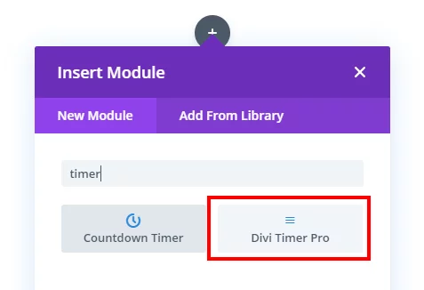 how to add the Divi Timer Pro module in the Divi Builder how to add the Divi Timer Pro module in the Divi Builder
