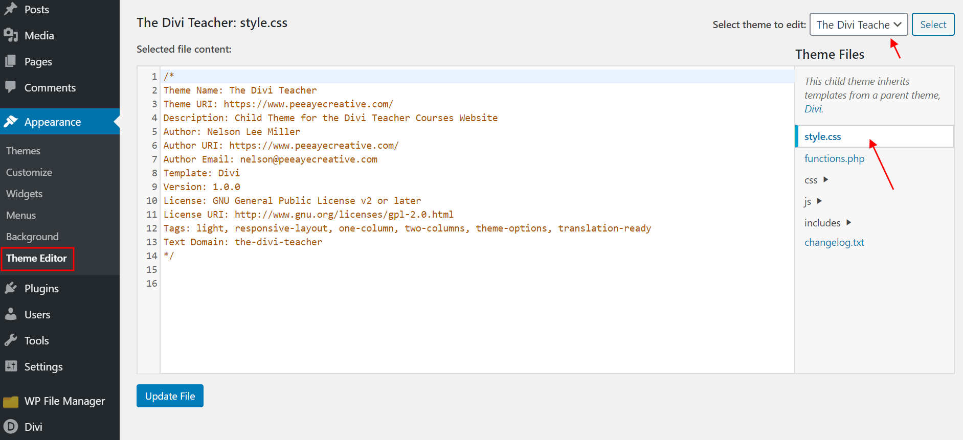 add custom css to a Divi child theme add custom css to a Divi child theme