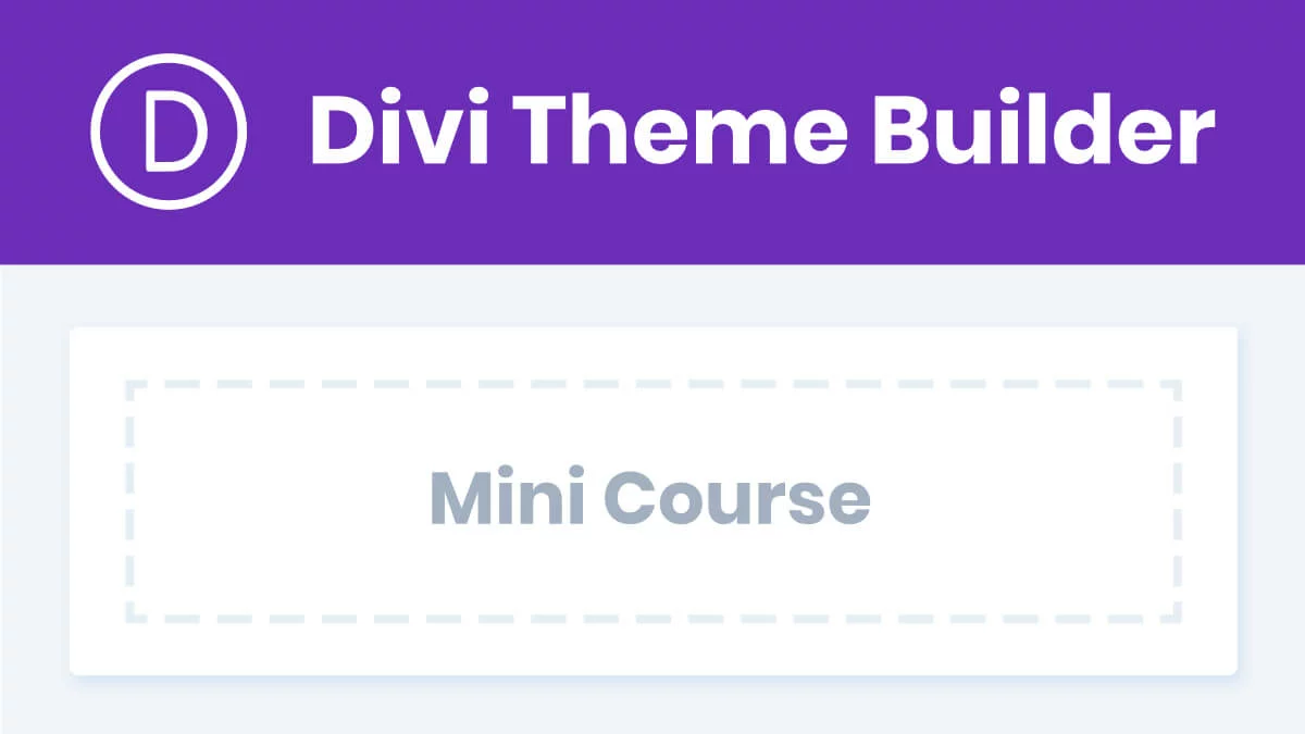 Divi Theme Builder Course Divi Theme Builder Course