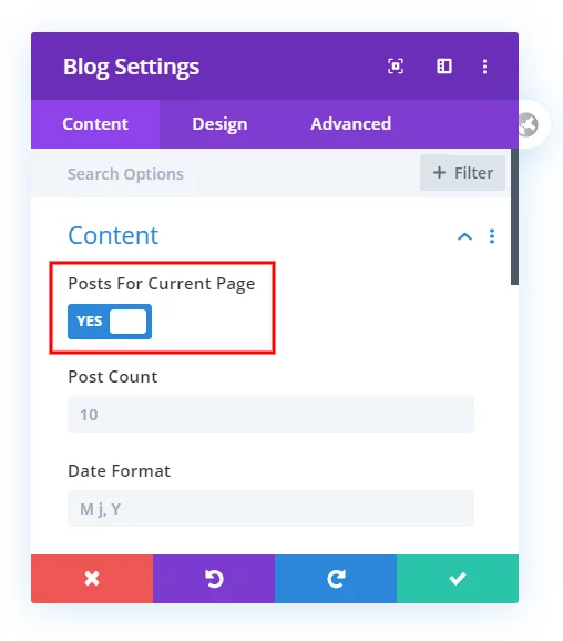 show Divi search results in a Theme Builder template with the blog module