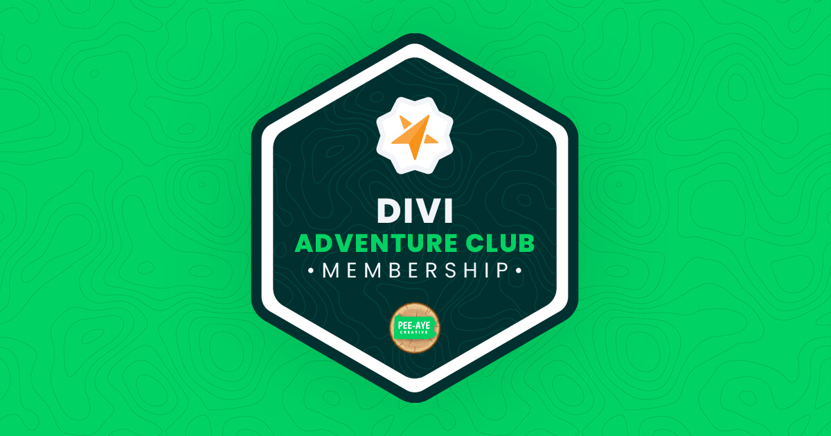 Divi Adventure Club Membership Acces All Pee Aye Creative Products