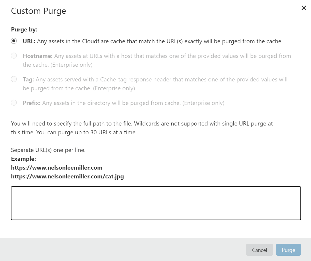 custom purge specific URL on your Divi site with cloudflare CDN custom purge specific URL on your Divi site with cloudflare CDN