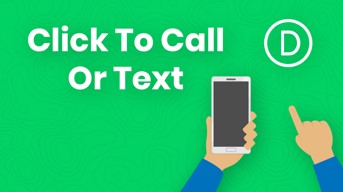 How To Create A Click To Call Or Send Text Button Link In Divi