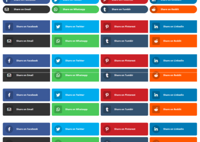 Divi Social Sharing Buttons Module Plugin by Pee Aye Creative 1