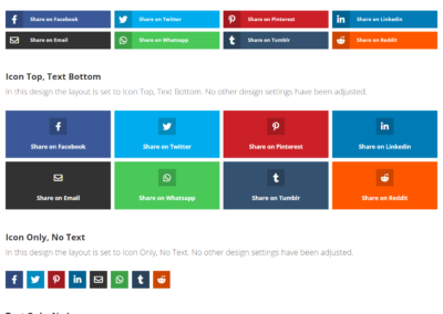 Divi Social Sharing Buttons Module Plugin by Pee Aye Creative 2