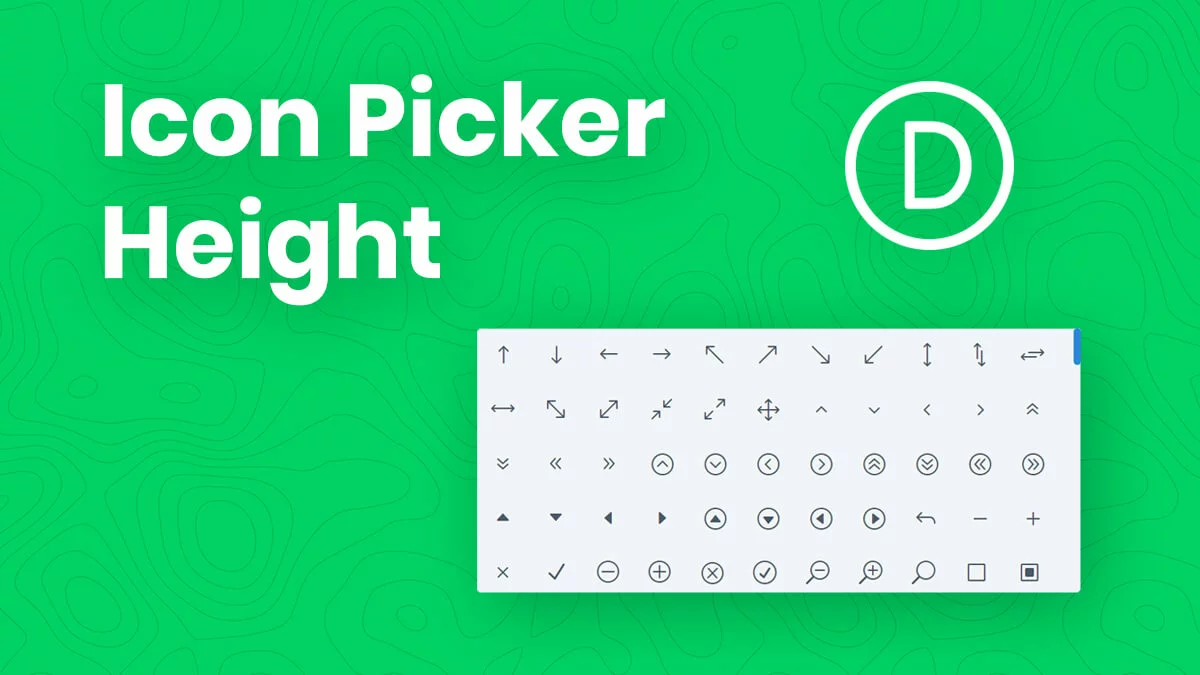 How To Increase The Height Of The Divi Builder Icon Picker Area