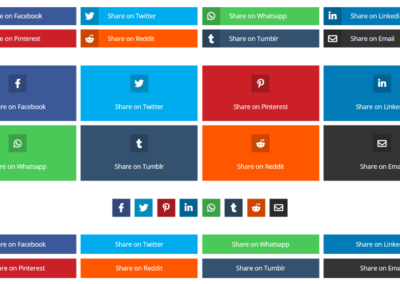 default layouts for the Divi Social Sharing Buttons module