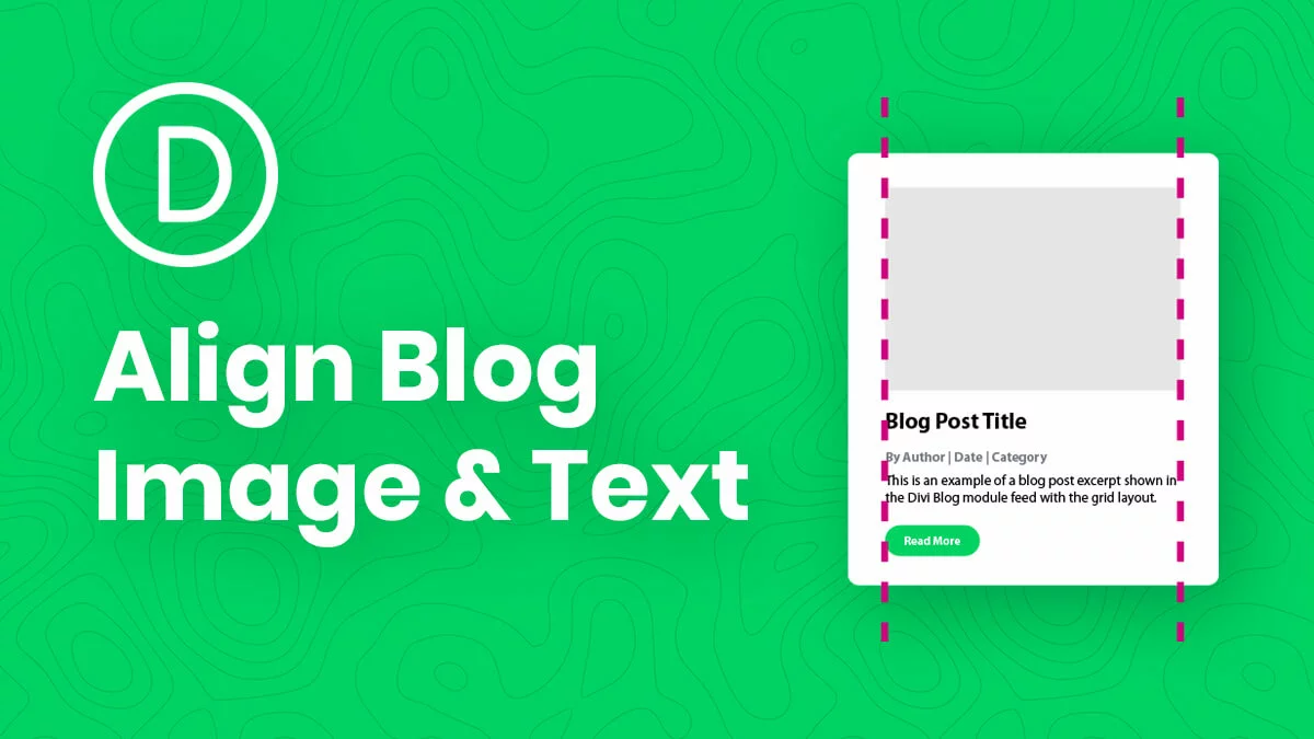 How To Align The Divi Blog Module Image With The Title And Details Tutorial by Pee Aye Creative