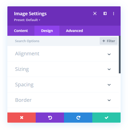 the Divi Image overlay will not show without a link