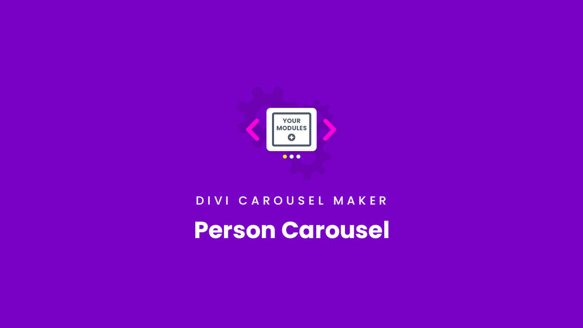 How To Make A Team Or Staff Person Module Carousel Divi Carousel Maker Plugin by Pee Aye Creative