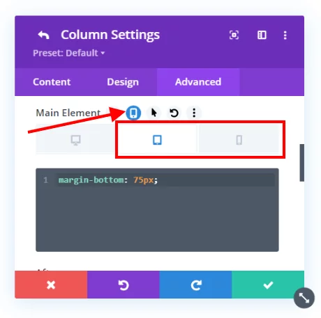 add margin bottom on the Divi columns on Tablet and Phone add margin bottom on the Divi columns on Tablet and Phone