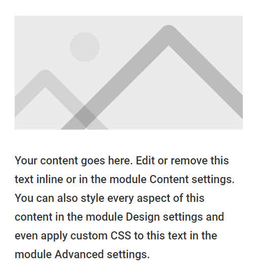 add a Divi image module and text module to same column add a Divi image module and text module to same column