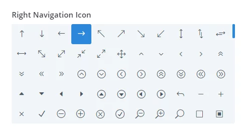 navigation button icons