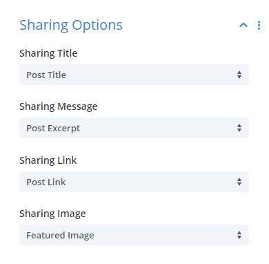 Divi Social Sharing Buttons Individual Network Sharing Options default