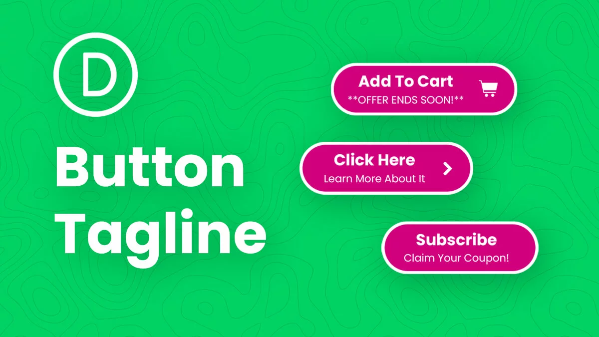 How To Add A Second Line Of Text To Any Divi Button Tutorial by Pee Aye Creative