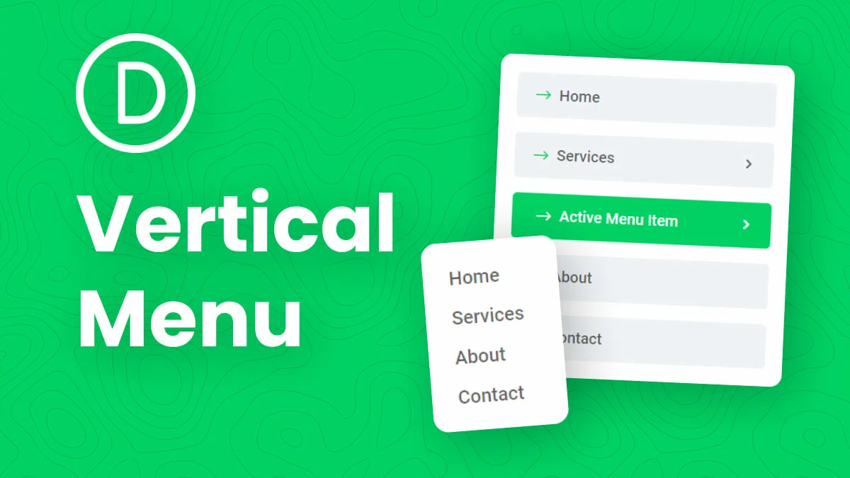 How To Make A Vertical Divi Menu