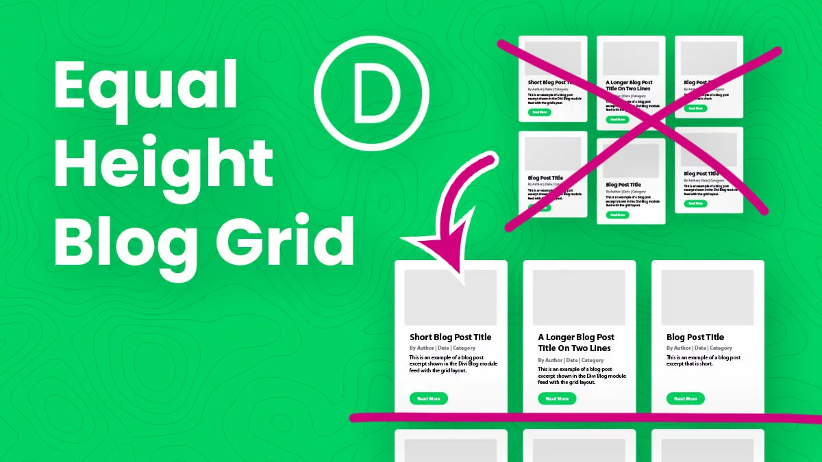 How To Make The Divi Blog Grid Equal Height