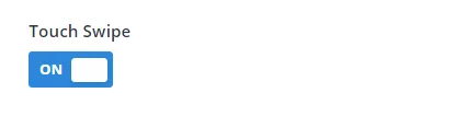 Touch Swipe setting in the Divi Carousel Maker