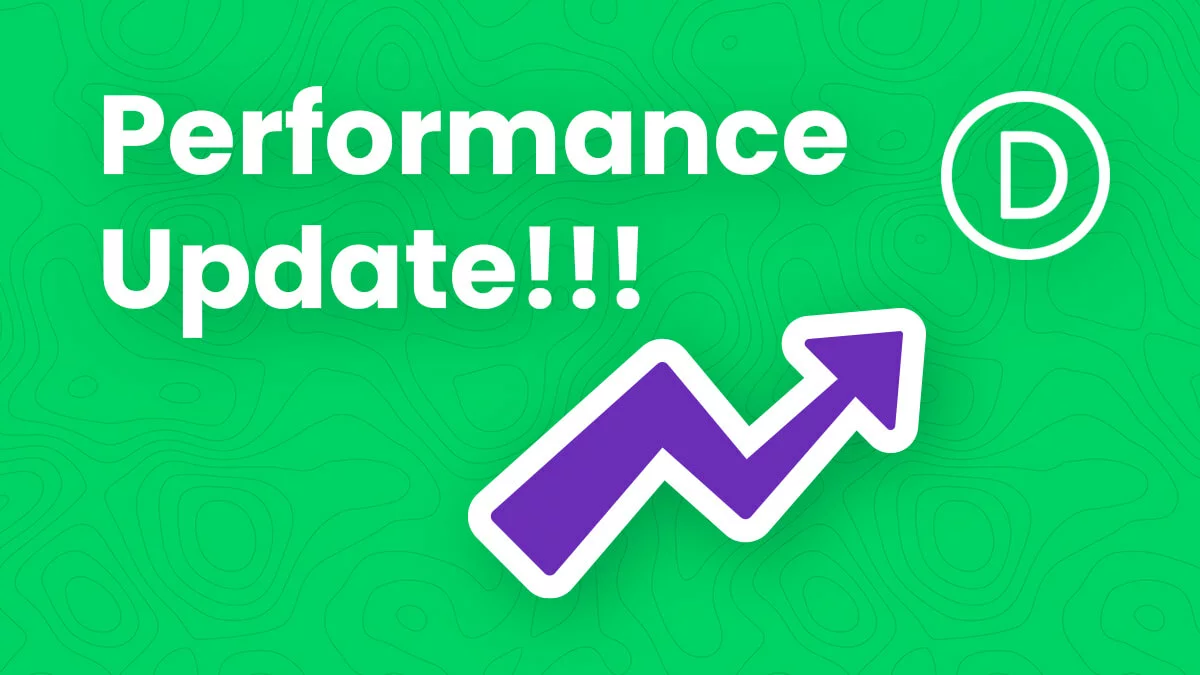 Understanding And Testing The Huge Divi Performance Update by Pee Aye Creative