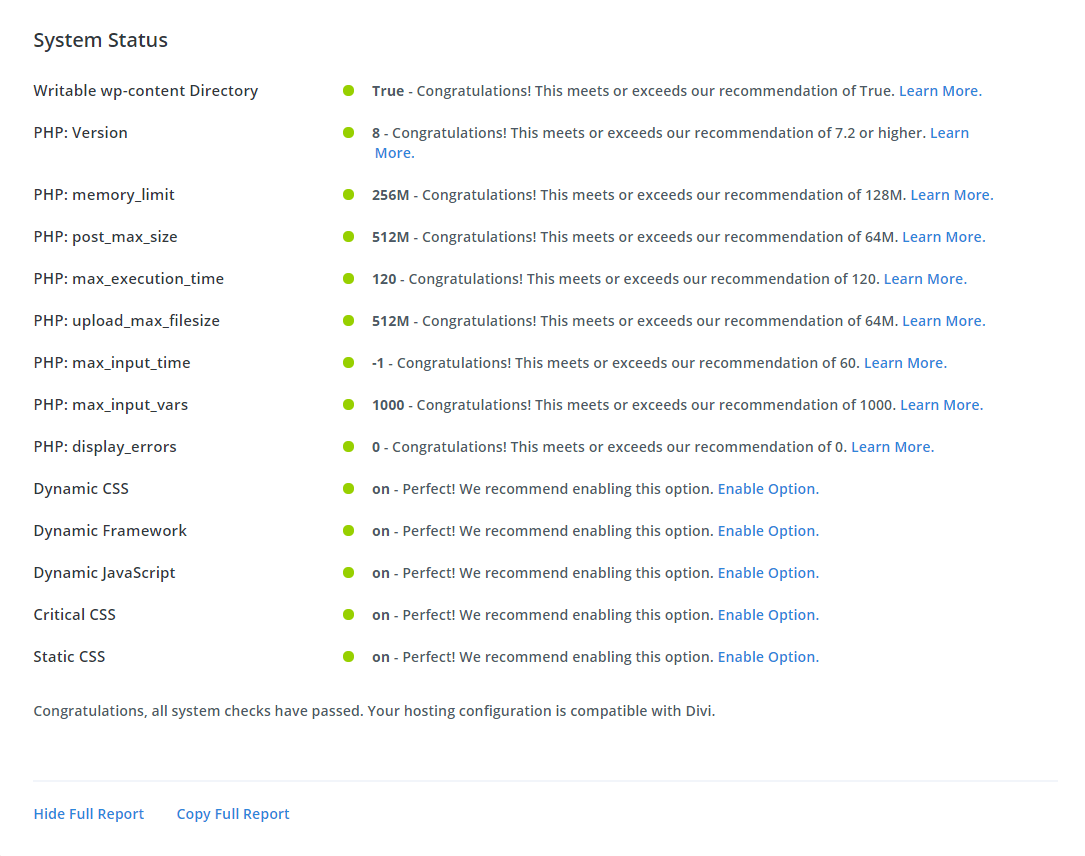 Divi Theme Support Center System Status Divi Theme Support Center System Status