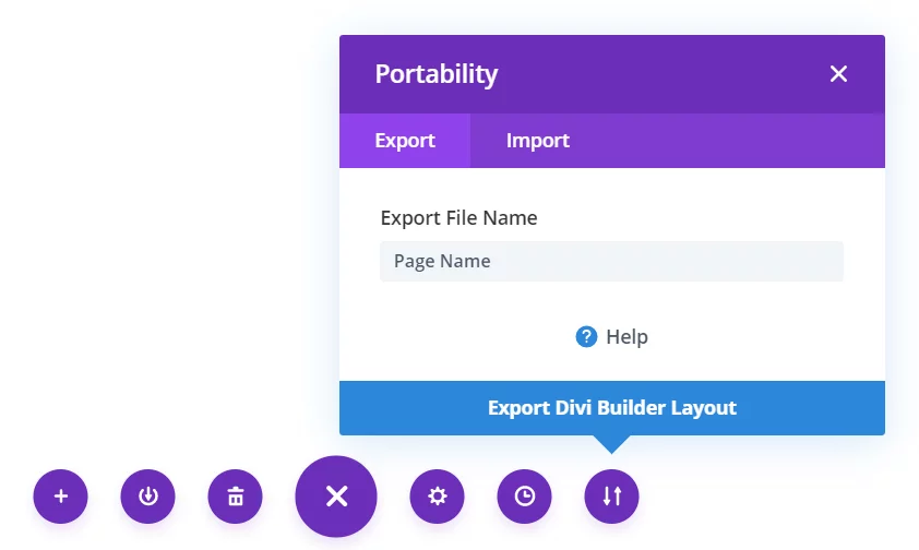 Export Divi Page Layout as a Backup Export Divi Page Layout as a Backup