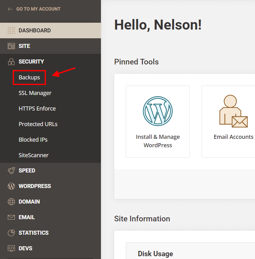 create a Divi website backup in Siteground create a Divi website backup in Siteground
