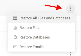 restore a Divi website backup in Siteground