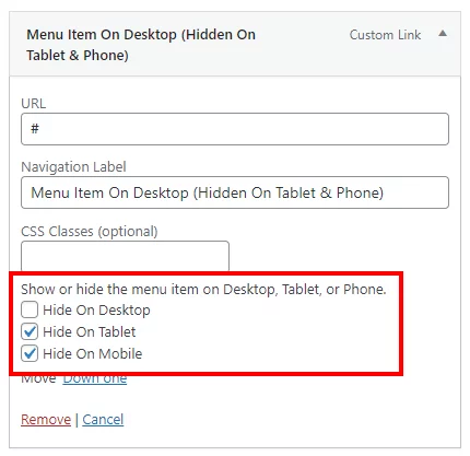 show or hide menu items per device with Divi Responsive Helper show or hide menu items per device with Divi Responsive Helper