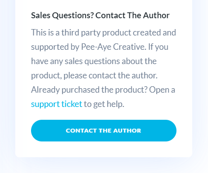 contact the author on Divi Marketplace