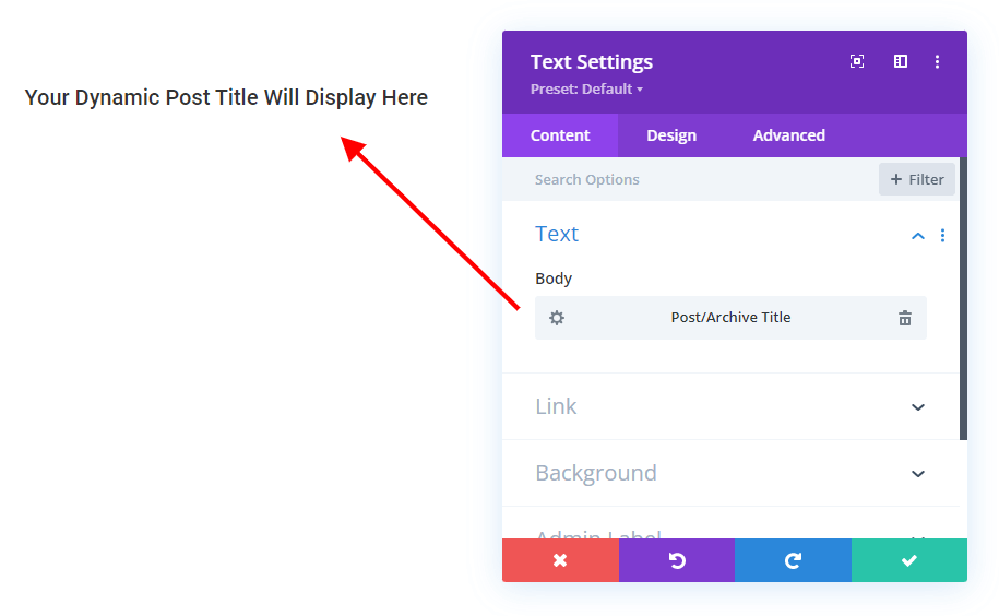 post archive page title in Divi post archive page title in Divi