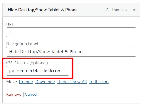 show or hide menu items in Divi show or hide menu items in Divi