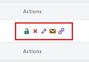 temporary login actions