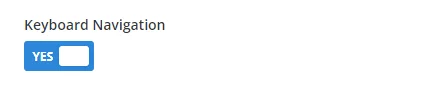 keyboard navigation setting in the Divi Carousel Maker