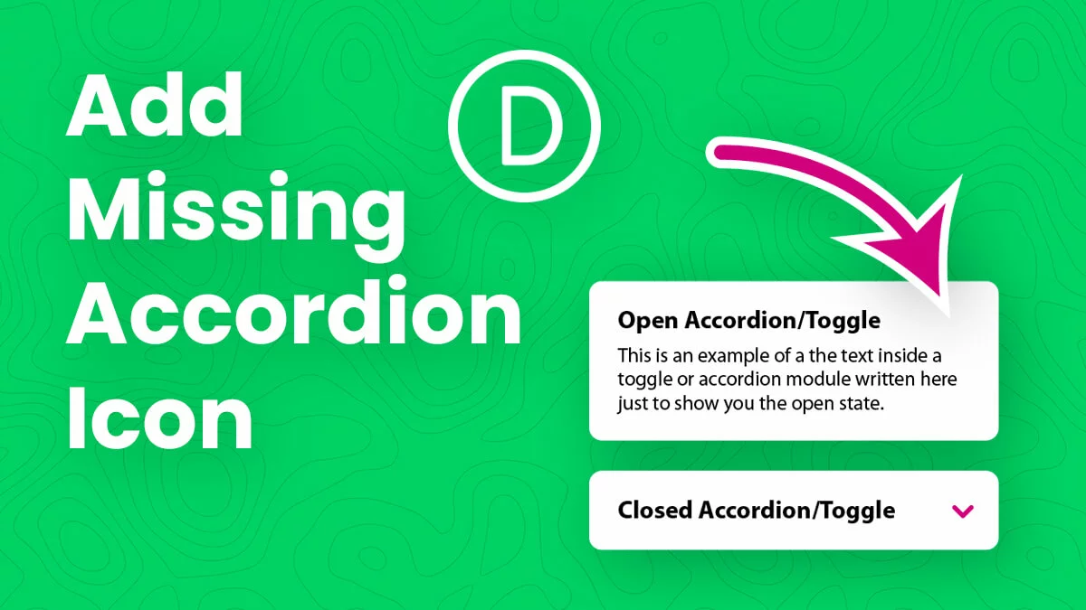 How To Add The Missing Icon To The Opened Divi Accordion Module Item