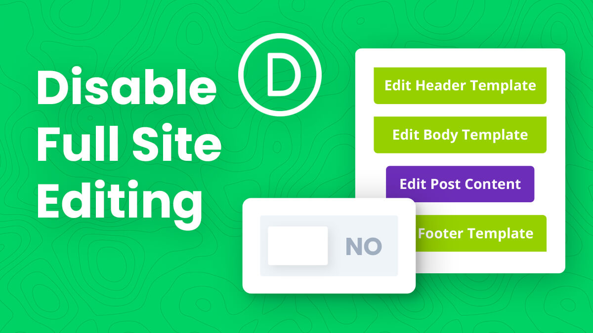 How To Disable Divi Full Site Theme Builder Template Editing Tutorial by Pee Aye Creative