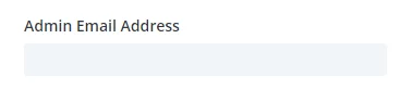 Admin email address field Divi Contact Form Helper Admin email address field Divi Contact Form Helper